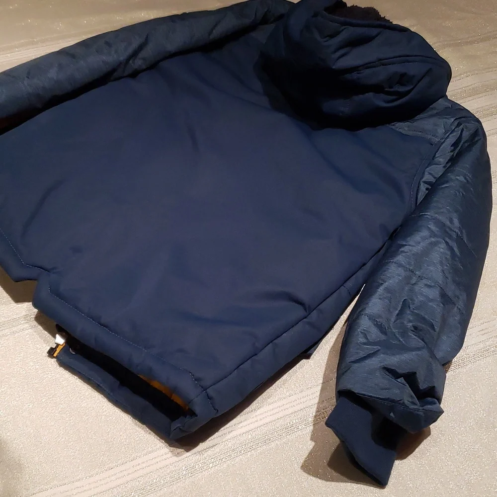 Hawke & Co. NEW Jacket Kids Reggie Hooded Tonal Vestee Parka (Little Boys)